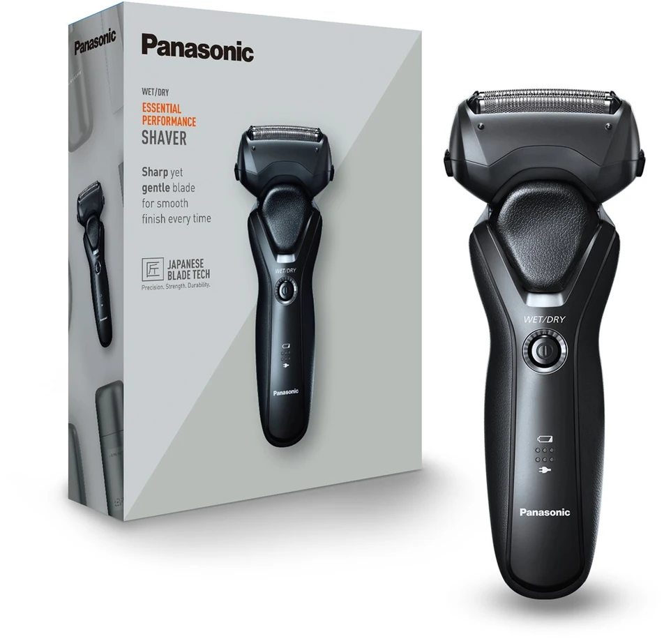 Barzdaskutė „Panasonic“ | Skustuvas | ES-RT37-K503 | Veikimo laikas (maks.) 54 min. | Drėgnas ir sausas skutimas | Ličio jonų | Juodas