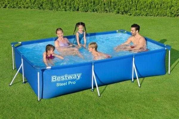 Baseinas karkasinis Bestway Steel Pro 56411, mėlynas, 3300 l