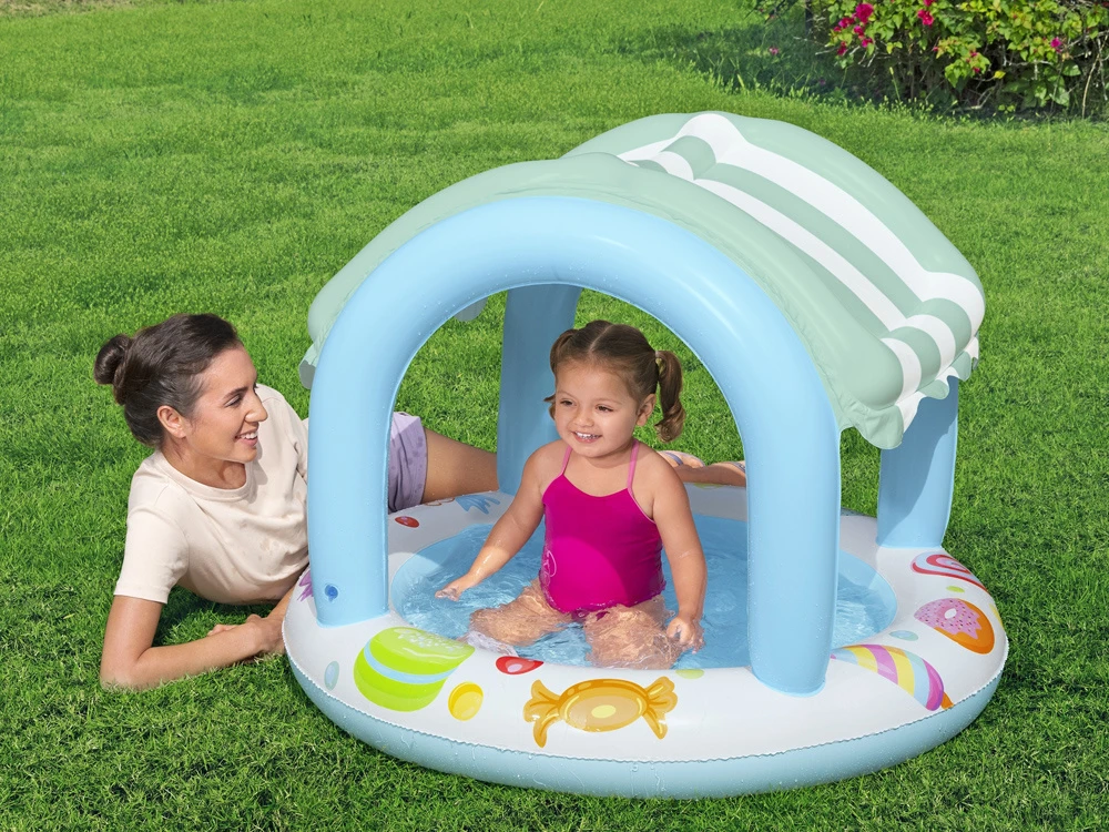 Pripučiamas vaikiškas baseinas Bestway su stogeliu, 104 × 84 cm