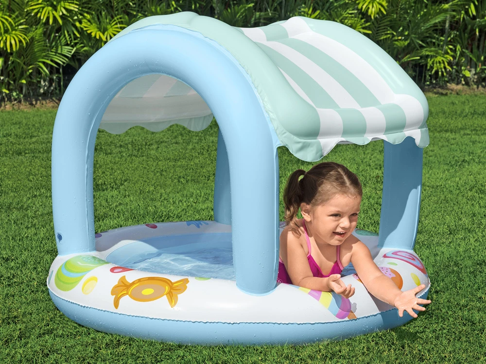 Pripučiamas vaikiškas baseinas Bestway su stogeliu, 104 × 84 cm