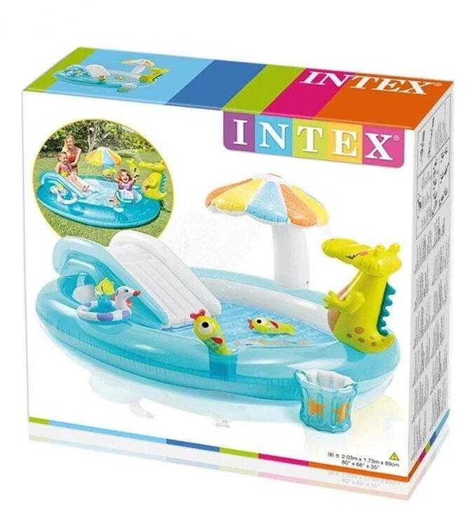 Vandens čiuožykla baseinas Intex