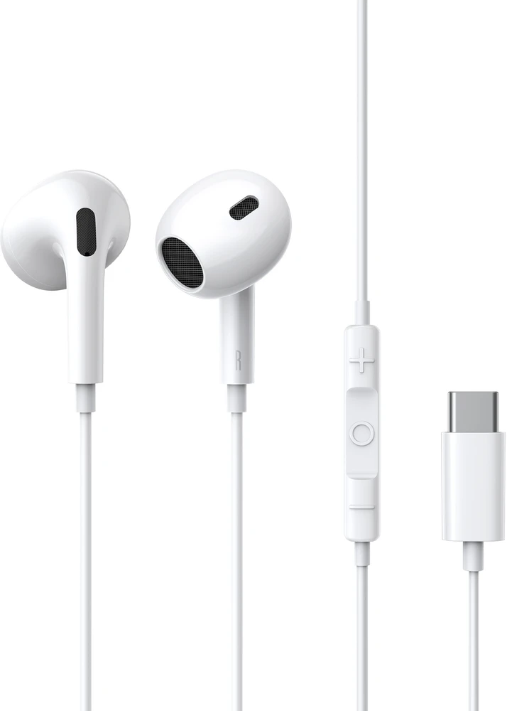 Baseus Ausinės su mikrofonu 1.1m (USB-C kištukas) Encok CZ17, baltos