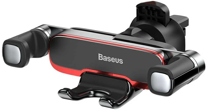 Baseus automobilinis laikiklis Mr Hui juodas, skirtas tvirtinti prie automobilio grotelių