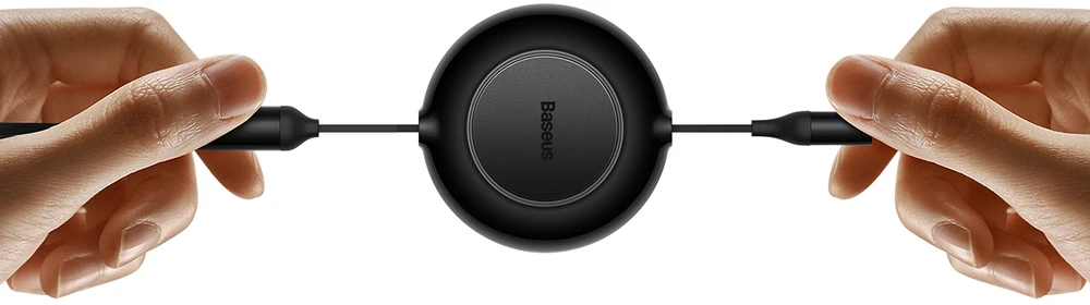 USB laidas Baseus Bright Mirror 2 Type-C į MicroUSB/Type-C/Lightning 3.5A 1.1m juodas CAMJ010201