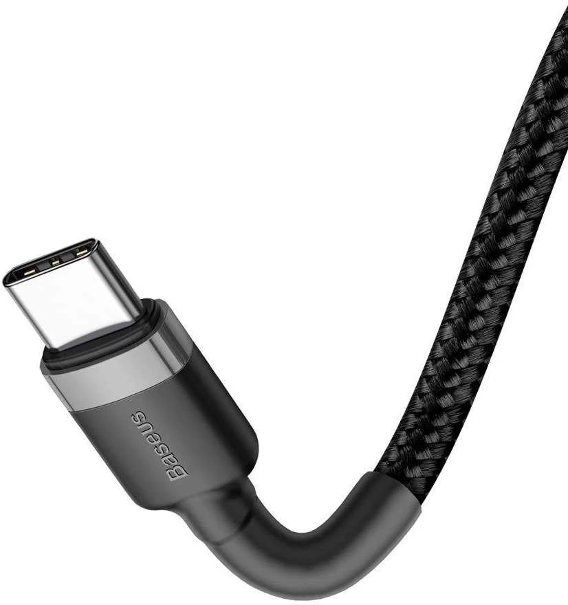 Baseus Cafule kabelis USB-C PD 2.0 QC 3.0 60W 1m - Juodas / Pilkas