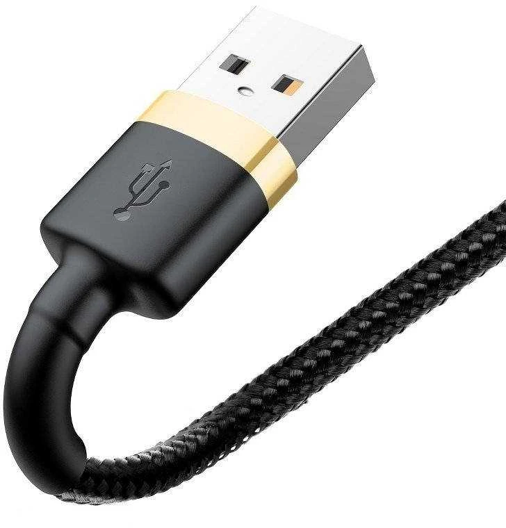 Baseus Cafule kabelis USB - Lightning 1.5A 2m - Auksinis / Juodas