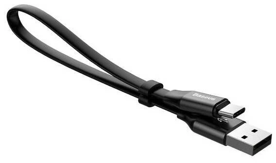 Baseus CATMBJ-01 Nimble USB-C nešiojamas laidas 23cm juodas