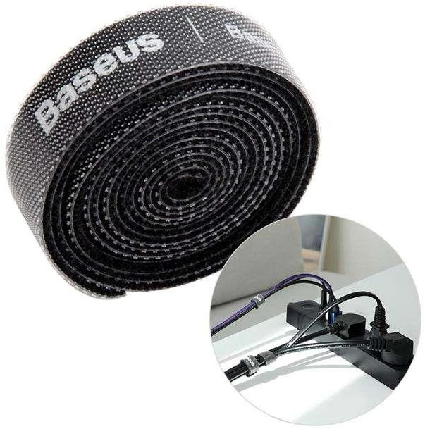 Baseus „velcro“ tipo laidų organizatorius 50cm juodas