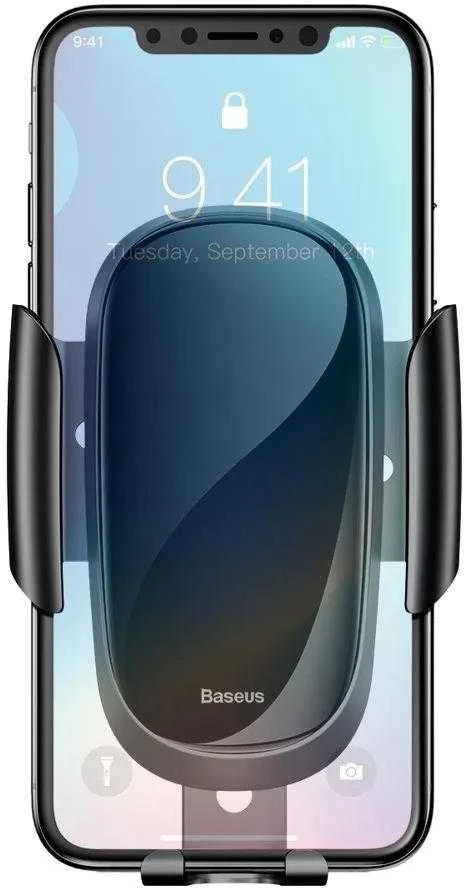 Automobilinis telefono laikiklis Baseus Future Gravity - Juodas