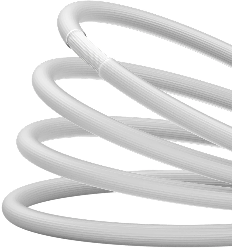 USB-C laidas su USB-C Baseus CoolPlay 100W 2m (baltas)