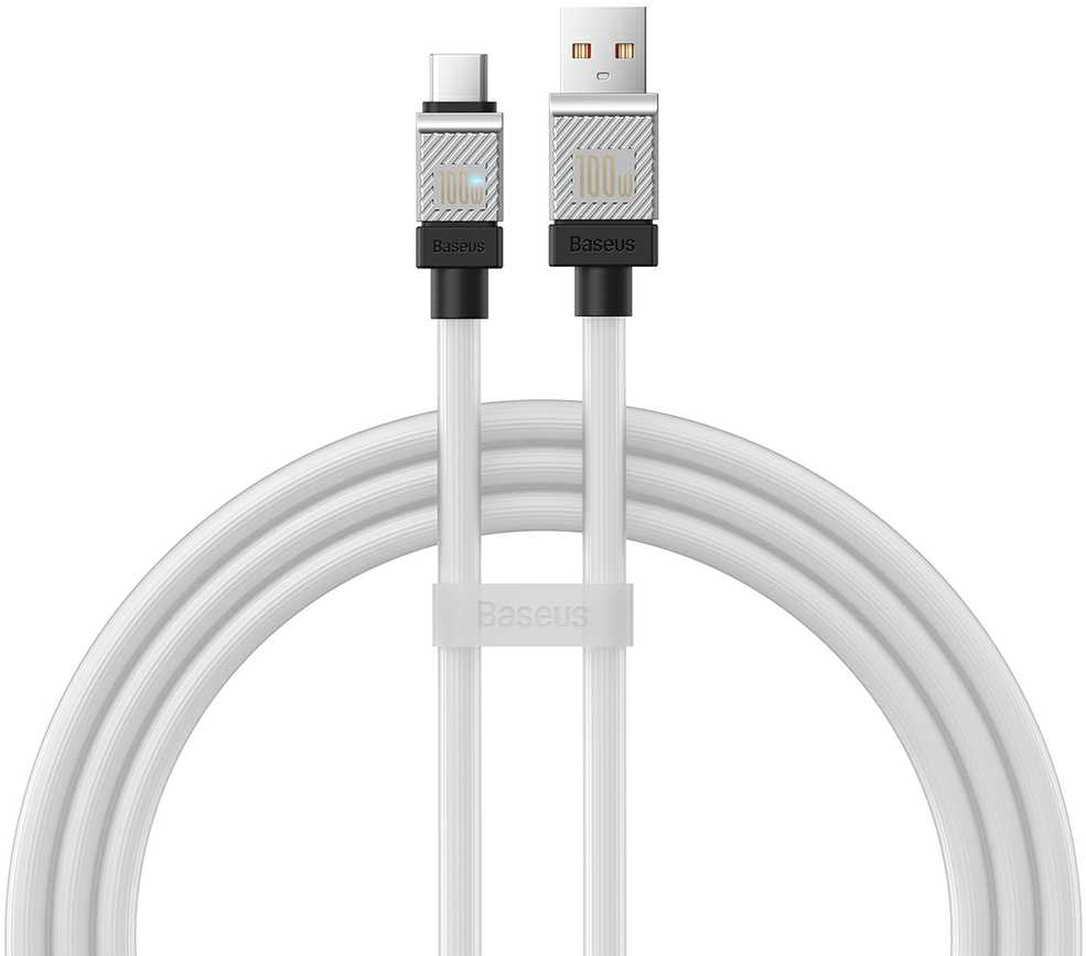 USB laidas per USB-C Baseus CoolPlay 100W 1m (baltas)
