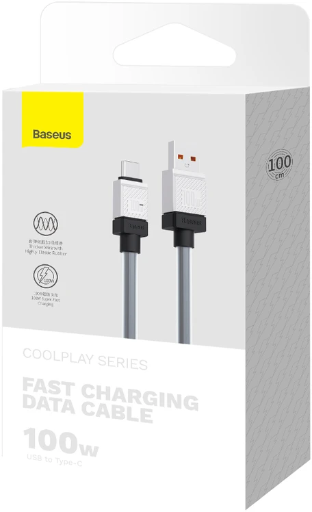 USB laidas su USB-C Baseus CoolPlay 100W 1m (juodas)
