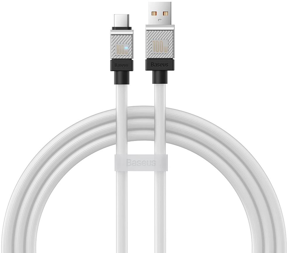 USB laidas per USB-C Baseus CoolPlay 100W 1m (baltas)