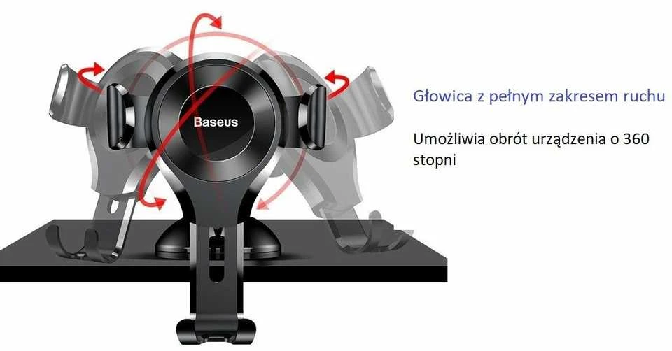 Laikiklis Baseus Osculum 37950 sidabrinis