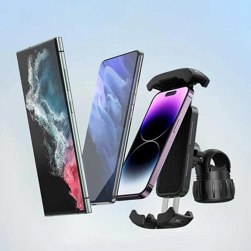 Baseus QuickGo dviračių laikiklis telefonams - juodas