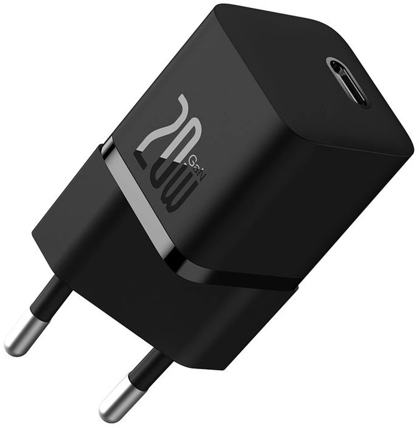 Mini sieninis įkroviklis Baseus GaN5 20W (juodas)