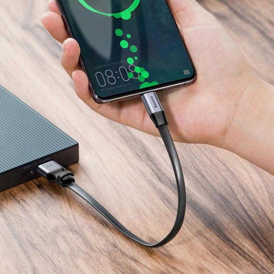 USB kabelis Baseus (CATMBJ-BG1) Type-C (40W) juodas 0.23M