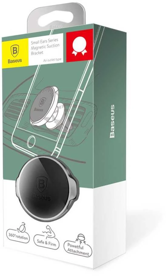 Baseus Kompaktiškas magnetinis automobilinis laikiklis, Juodas (SUER-A01)