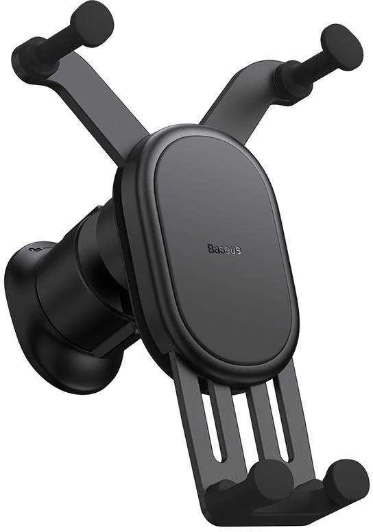 Baseus stabilus gravitacinis automobilinis telefono laikiklis ventiliacijos grotelėms - juodas