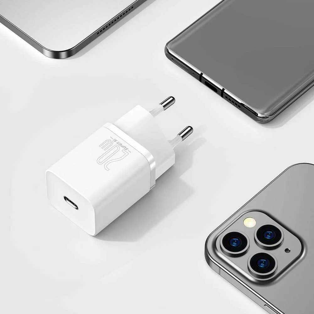 Baseus Super Si greitas įkroviklis 1C 20W - Baltas