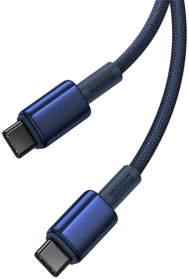 Baseus Tungsten Gold kabelis USB-C - USB-C 100W 2m - Mėlynas
