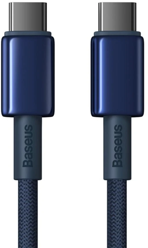 Baseus Tungsten Gold kabelis USB-C - USB-C 100W 2m - Mėlynas