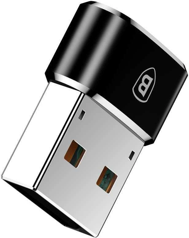 Baseus USB-C – USB-A adapteris 3A – Juodas