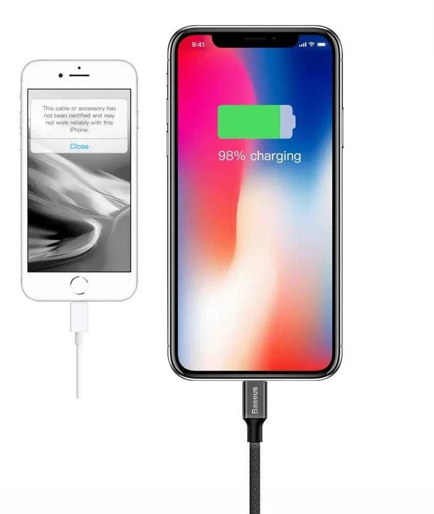 USB kabelis Baseus Yiven USB į Apple Lightning 1.8m juodas CALYW-A01