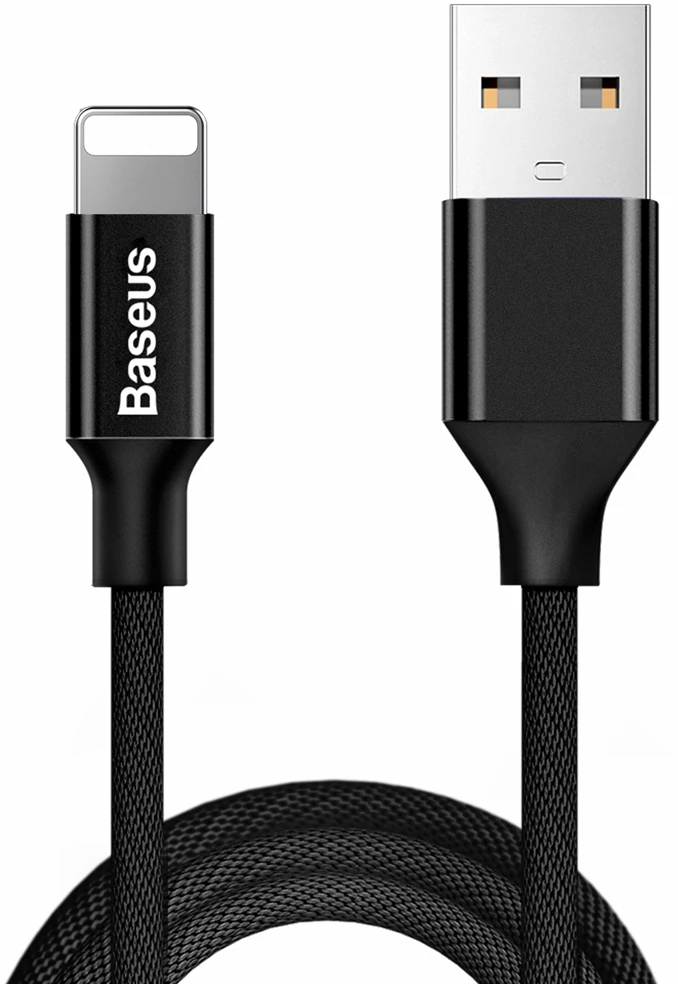 USB kabelis Baseus Yiven USB į Apple Lightning 1.8m juodas CALYW-A01