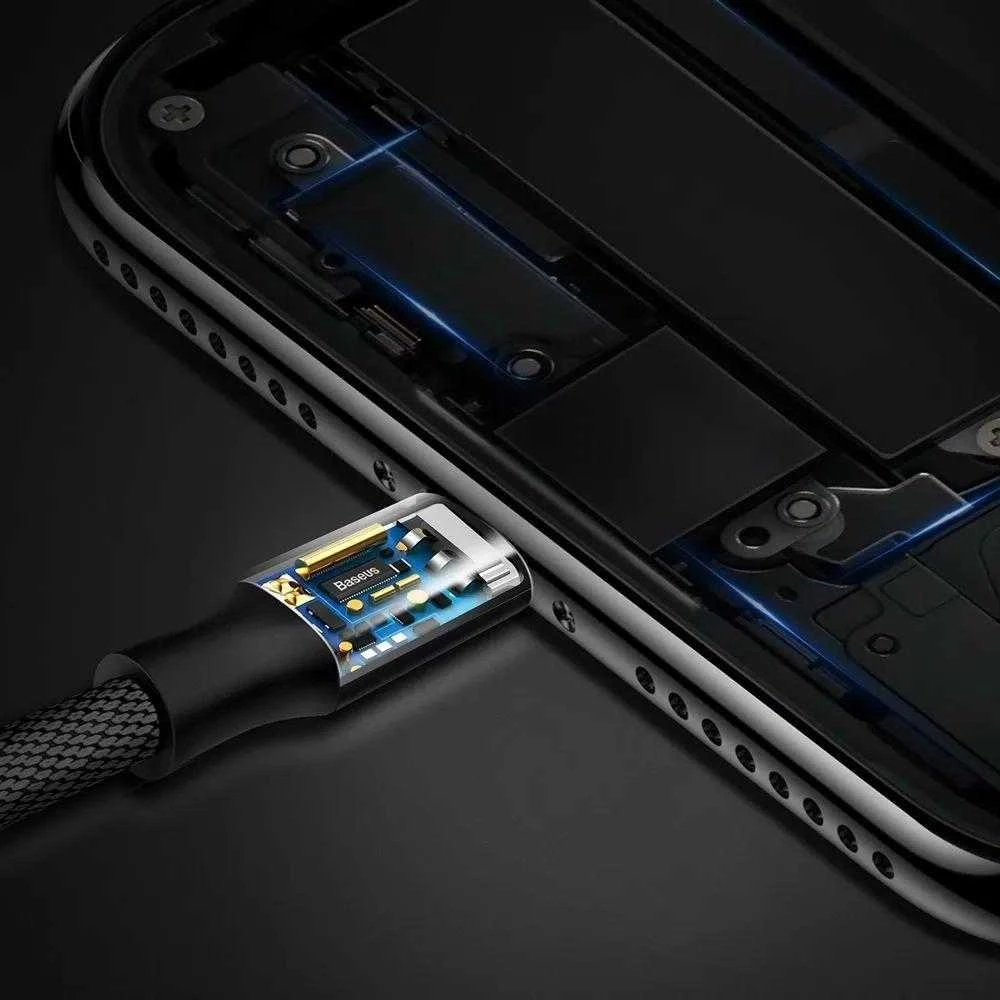 USB kabelis Baseus Yiven USB į Apple Lightning 1.8m juodas CALYW-A01