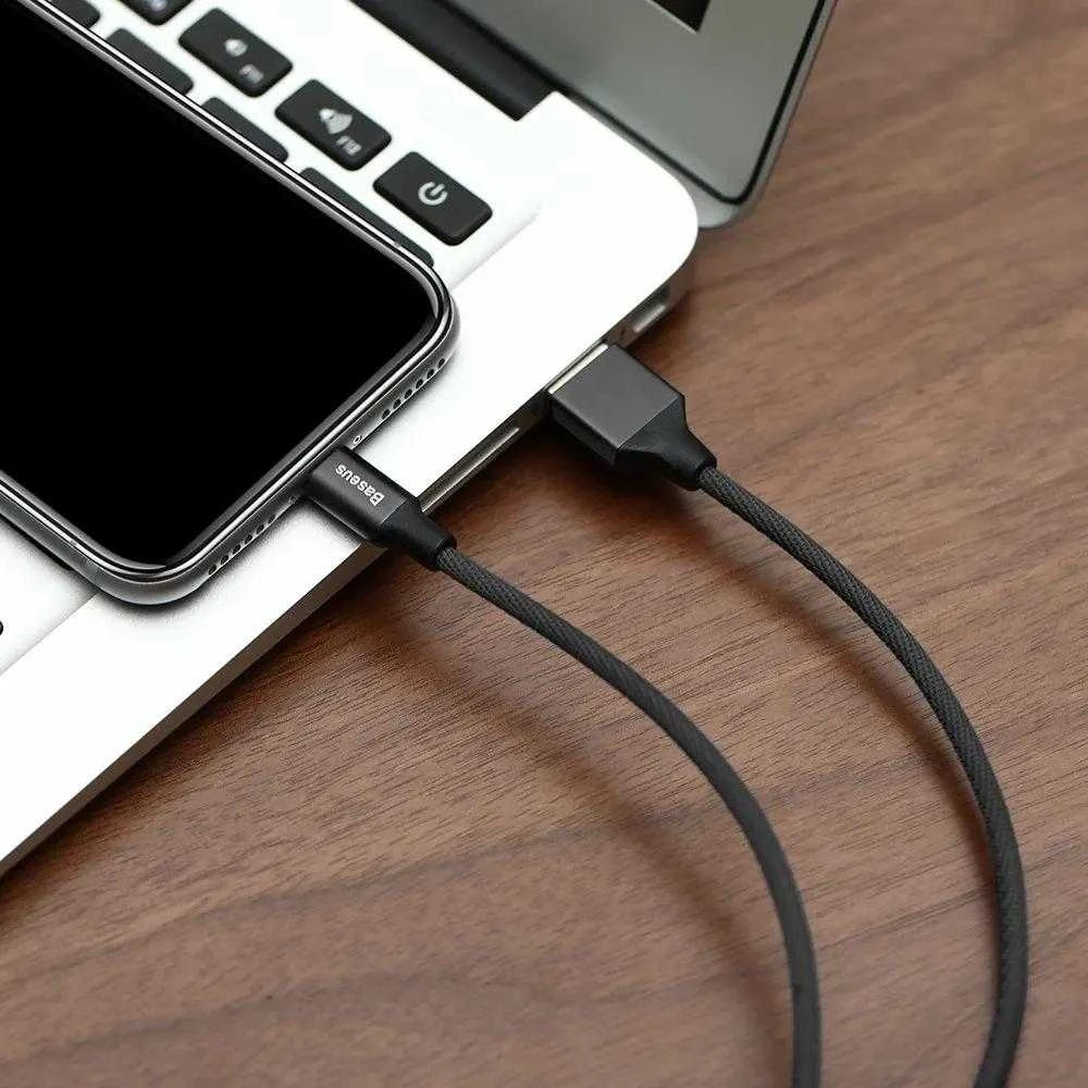 USB kabelis Baseus Yiven USB į Apple Lightning 1.8m juodas CALYW-A01