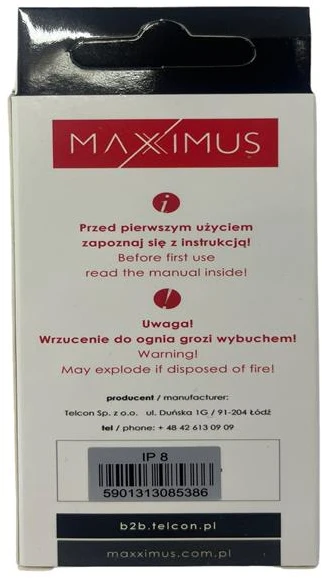 AKUMULIATORIUS MAXXIMUS IPHONE 8 1800mAh