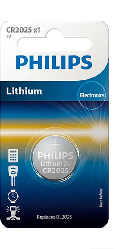 PHILIPS Lithium CR2025 /elementas