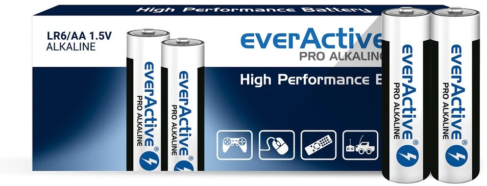 Baterijos AA/LR6 everActive Pro Alkaline – 10 vnt.