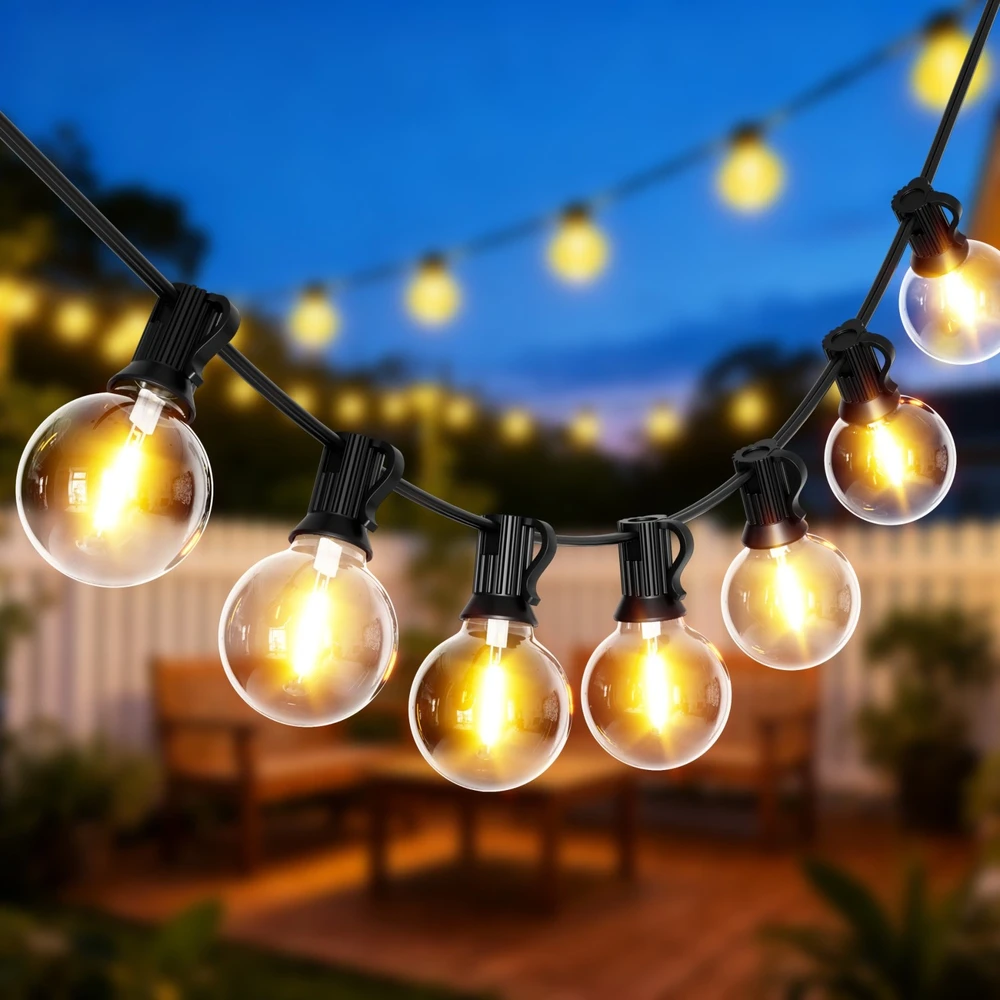 Grandininis pjūklas Bauerkraft Sodo šviesų girlianda 25x LED 15m 9 režimai sodo šviestuvai 9W