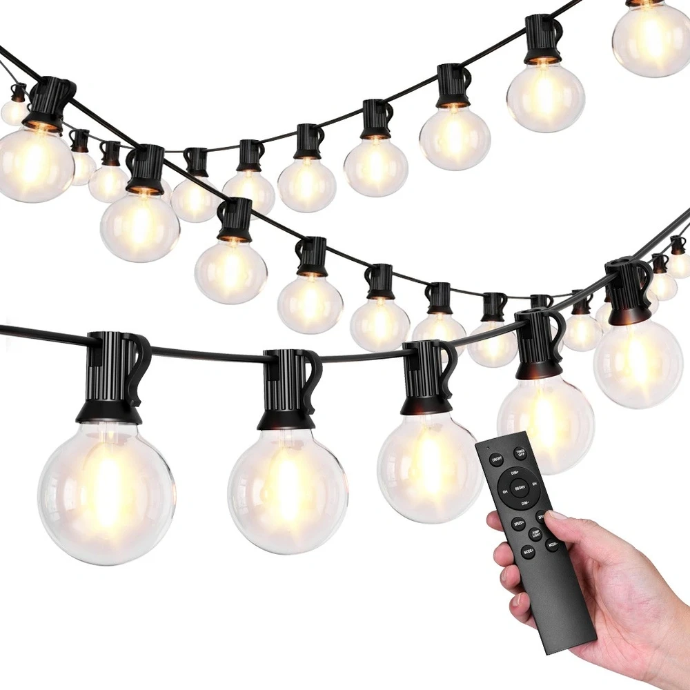 Grandininis pjūklas Bauerkraft Sodo šviesų girlianda 25x LED 15m 9 režimai sodo šviestuvai 9W