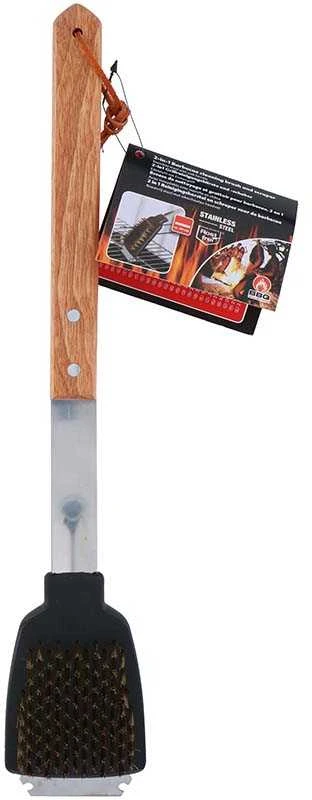 BBQ - grill cleaning brush 2 in 1 brush plus scraper