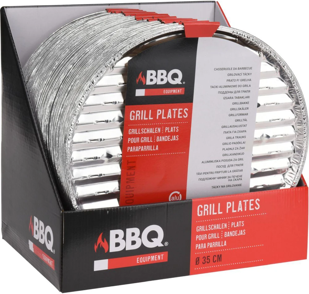 Bbq Line Aliumininės grilio lėkštės, 34 cm, 3 vnt.