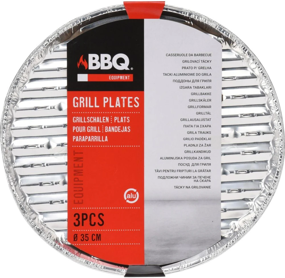 Bbq Line Aliumininės grilio lėkštės, 34 cm, 3 vnt.