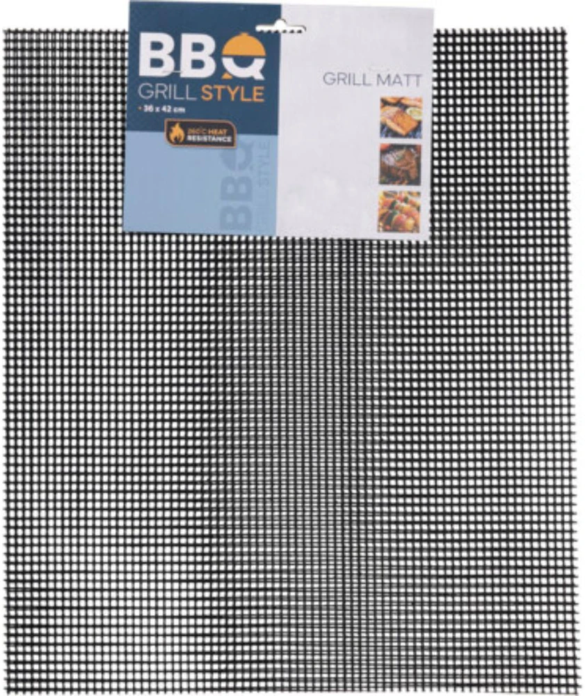 Bbq Line GRILIO KILIMĖLIS TINKLELIS 2 VNT. 42×35,5 CM NELIMPANTIS PTFE STIKLO PLUOŠTAS BBQ 944922