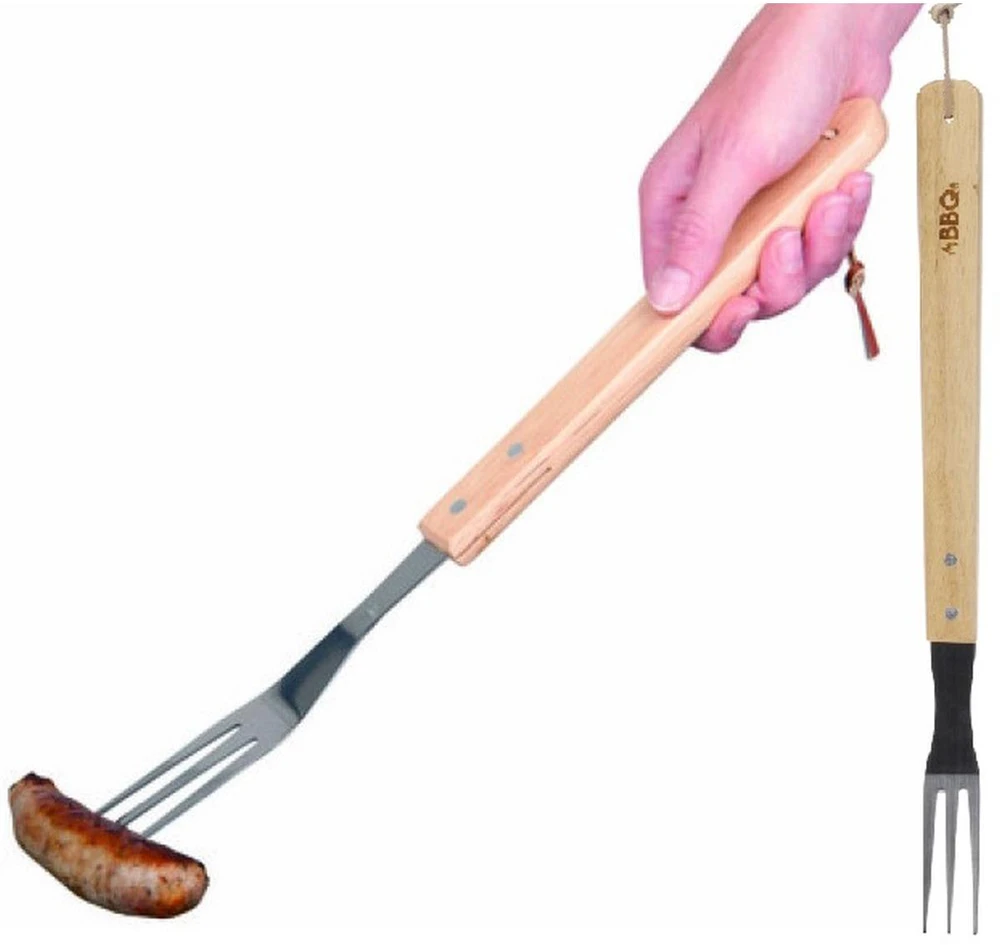 Bbq Line Grilio šakutė su medine rankena 46 cm