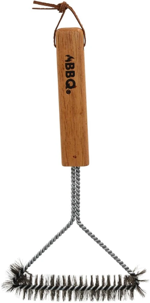 Bbq Line šepečių šepečiai grotelių 30x14 cm su medine rankena