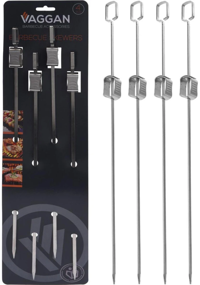 Bbq Line Nerūdijančio plieno iešmai 4vnt 40,5cm