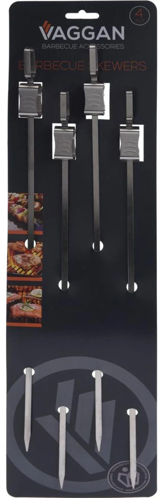 Bbq Line Nerūdijančio plieno iešmai 4vnt 40,5cm