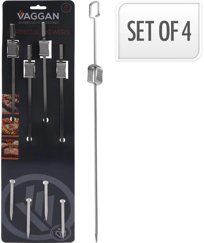 Bbq Line Nerūdijančio plieno iešmai 4vnt 40,5cm