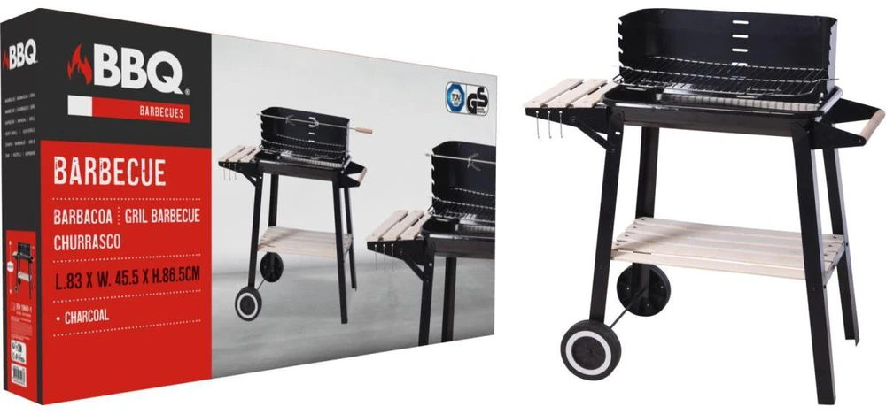 Bbq Line sodo kepsninė vežimėlis juoda