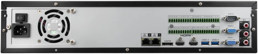 BCS BCS-L-NVR3208R-A-8K-AI2 tinklinis vaizdo įrašymo įrenginys (NVR) 2U Juoda