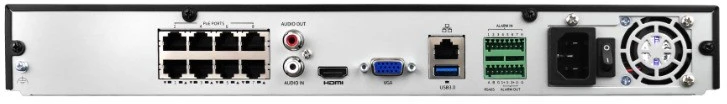 BCS BCS-P-NVR0802-A-4K-8P(5L) 1U Juoda