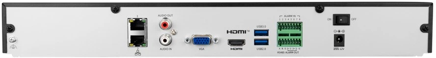 BCS BCS-P-NVR3202-A-4K(5L) tinklinis vaizdo įrašymo įrenginys (NVR) 1U Juoda