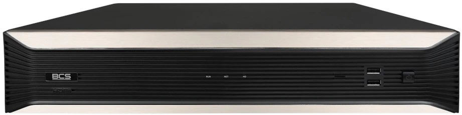 BCS BCS-P-NVR6408-A-4K(4) tinklinis vaizdo įrašymo įrenginys (NVR) 2U Juoda